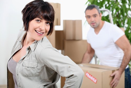 Packed household items ready for relocation