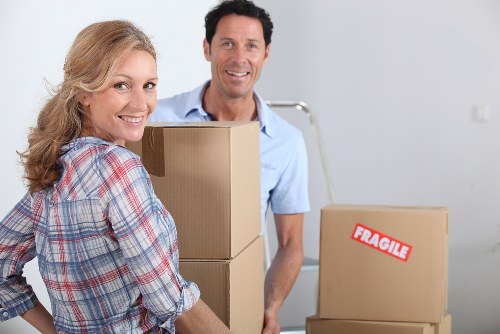 Professional removal service handling furniture in London